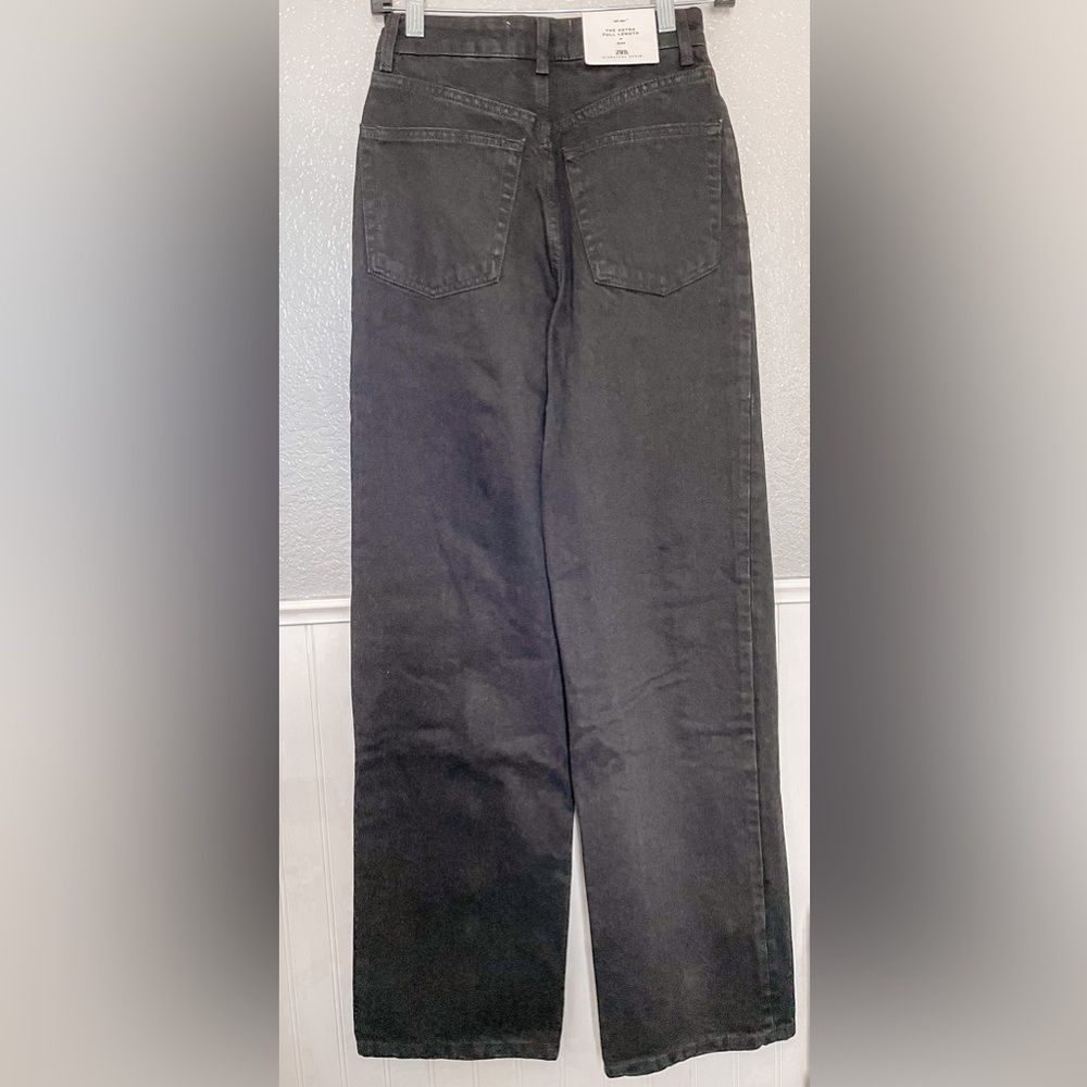 ZARA WOMAN SS23 BLACK ZW THE FULL LENGTH JEANS 9632/057/075/017 - Picture 5 of 10